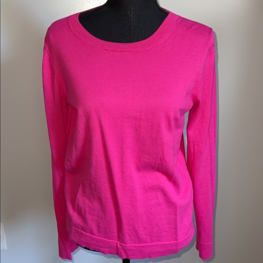 JCrew sweater, fucsia pink, size medium